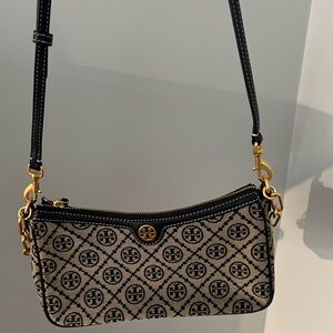 Tory Burch Black and Gold Crossbody Bag